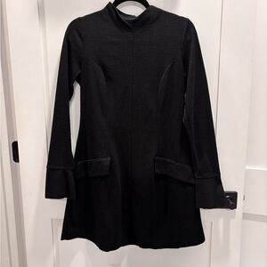 Francesca's Collections Charcoal Textured Dress